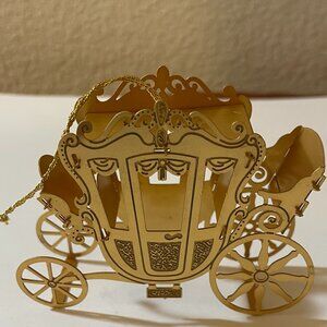 Camerlane Vintage “Coach” 24 K Gold Finish Christmas Ornament
